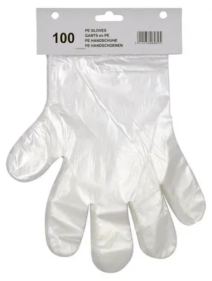 Produktbild von CARPOINT Einweghandschuhe 0620736 PE (Polyethylen)