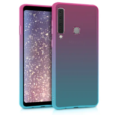 Obrázek produktu pro kwmobile Pouzdro kompatibilní se Samsung Galaxy A9 (2018) - Pouzdro na mobilní telefon - Kryt na mobilní telefon Dvě barvy Růžová Modrá Transparentní