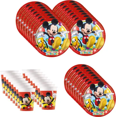 Produktbild von 40-tlg. Playful Mickey Party Set für Kindergeburtstag