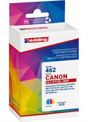 Produktbild von Druckerpatronen Multipack ersetzt Canon No. 571XL BK/C/M/Y