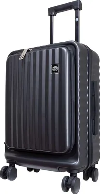 Produktbild von Hartschalenkoffer Handgepäck Business Trolley Lissabon Laptopfach 55 cm anthrazit