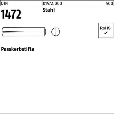 Produktbild von Reyher  Paßkerbstifte DIN 1472 Stahl 5 x 32 014720000050032 (100 Stück)
