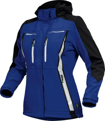 Produktbild von Leibwächter Sommer-Softshelljacke Damen FLXDS Gr. 40 kornblau/schwarz