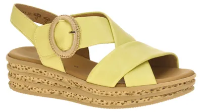 Produktbild von Gabor 84.556 Damen Sandalette - Riemchen Sandalen gelb NEU