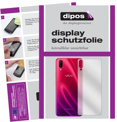 Produktbild von 2x Schutzfolie für Vivo X23 Rückseite klar Displayschutzfolie Display Schutz