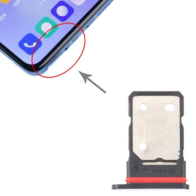 Image de Adaptateur de support pour plateau de cartes SIM + SIM pour OnePlus 9 - Pièce de rechange violette