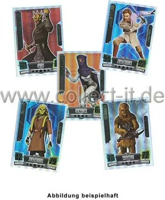 Produktbild von FA2 - Spar 1 - 5 verschiedene Force Meister - Star Wars Force Attax - SERIE 2 (2011)