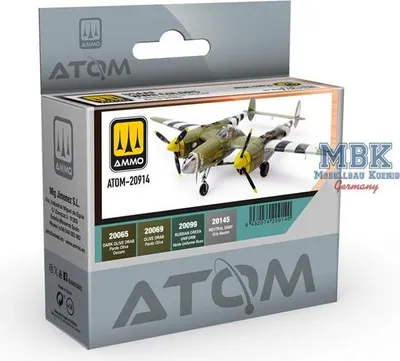 Produktbild von Ammo of MIG ATOM20914 ATOM USAAF WWII Colors Set