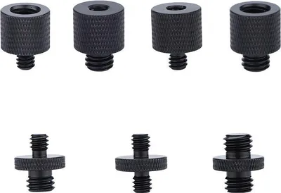 Produktbild von INF Kamerastativ-Schraubadapter 1/4" auf 3/8" 6-teilig Schwarz