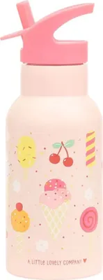 Produktbild von A Little Lovely Company Trinkflasche / Wasserflasche - Edelstahl - Eiscreme