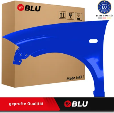 Zdjęcie produktu dla BLU Błotnik pasujący do Seat Altea 5P1/5P5 LS5G Lewy Niebieski Blau Swing | 2004-2015 | Przedni Przód | Lakierowany | Gotowy do montażu | Stal