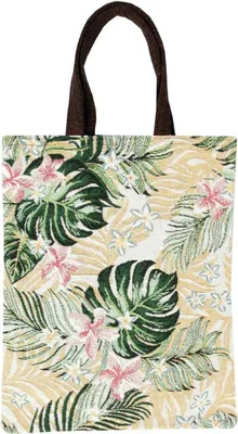 Immagine prodotto di Borsa per la spesa "Tropical", borsa in cotone ecologico (32x40cm), resistente e antistrappo