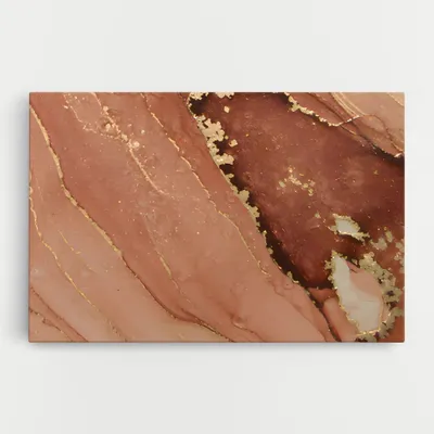 Produktbild von ARTHUB® Leinwandbild 40x60 cm, Orange Marble | Wohnzimmerdekoration, Hängende Bilder, Wanddekoration, Heimdekoration, Abstrakte, Marmor