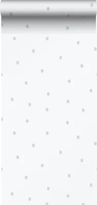 Immagine prodotto di Sanders & Sanders carta da parati puntini grigio chiaro e bianco 53 cm x 10.05 m