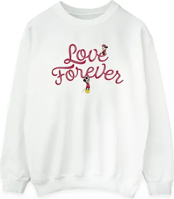 Produktbild von Disney - "Love Forever" Sweatshirt für Damen BI28985 (XXL) (Weiß)
