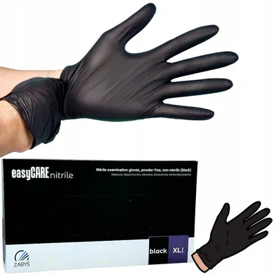 Produktbild von Zarys EasyCare Nitril-Diagnosehandschuhe schwarz Gr. XL (100 Stk.)