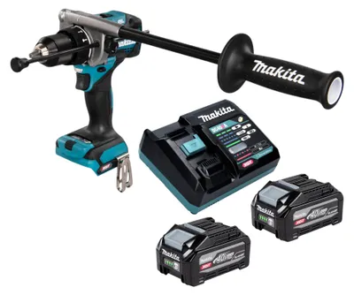 Productafbeelding van Makita HP 001 GU201 accu-slagboormachine 40 V max. 140 Nm borstelloos + 2x accu 4,0 Ah + oplader