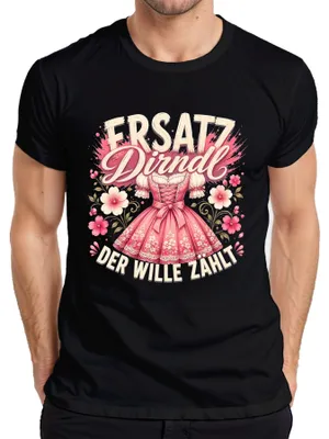 Productafbeelding van Alternatief Dirndl. Het is de intentie die telt. . Wiesn. Lederhosen. Wasen. Heren T-shirt, zwart, 3XL