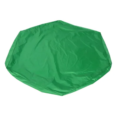 Produktbild von Wasserdichter sechseckiger Kinder-Sandkasten-Abdeckungsschutz für Gartenbadebecken, Sonnenschutz, Grün, 140 x 110 x 20 cm