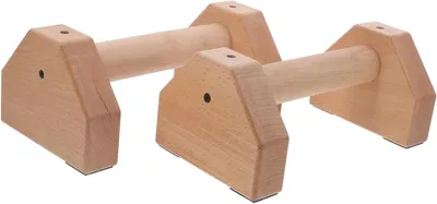 Immagine prodotto di Supporti per flessioni in legno - Attrezzi per fitness - Allenamento della forza - Design ergonomico - 25 x 14 x 11 cm