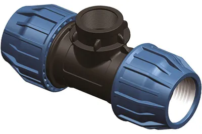 Obrázok produktu pre PP T-kus 16x1/2" pre vodovodné potrubie PE PN16 BAR
