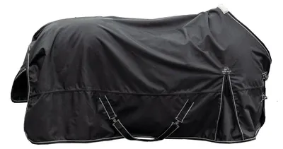 Productafbeelding van Paardendeken Weiland - Buiten deken - Paard beschermen - Robuuste stof - 145 cm - Donkerblauw