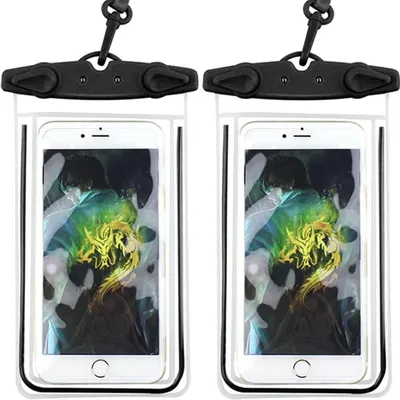 Produktbild von 2X Wasserdichte Transparente Hülle 7,2' Handy-Lanyard