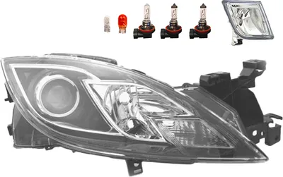 Immagine prodotto di Johns, fari alogeni adatti per Mazda 6 GH 08/07-04/10 H9 H11 R + fendinebbia+luce. GS1F510K0E GS1F510K0F GS1F510K0G GS1F510K0H GS1F510K0J GS1F510