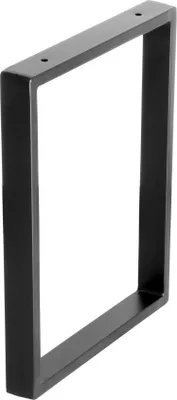 Produktbild von WAGNER Möbelbein/Tischbein/Möbelfuß DESIGN RAHMEN - 400 x 300 mm, Stahl pulverbeschichtet schwarz, Industrie Look - 12514001