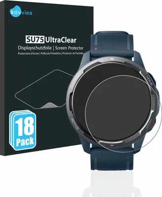Produktbild von 18x Für Xiaomi Watch S1 Active Schutzfolie Savvies Displayschutz Display Schutz Folie Klar Transparent