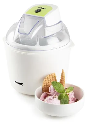 Obrázek produktu pro Domo DO9304I, Zmrzlinovač - dóza, 1,5 l, 1 misky/misek, Bílá, 30 min, 1,15 m