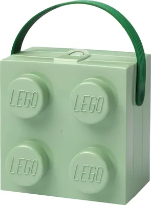 Produktbild von LEGO Brotdose mit Tragegriff sandgrün