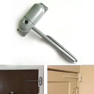 Zdjęcie produktu dla Automatyczny samozamykacz do drzwi Metal Mini Niski poziom hałasu Ukryty samozamykacz sprężynowy do rezydencji Szary