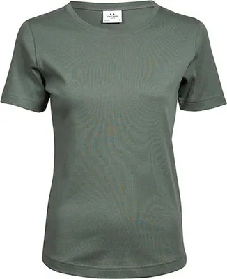 Produktbild von Tee Jays 580 | Ladies Interlock Damen T-Shirt - Farbe: Leaf Green - Größe: XL
