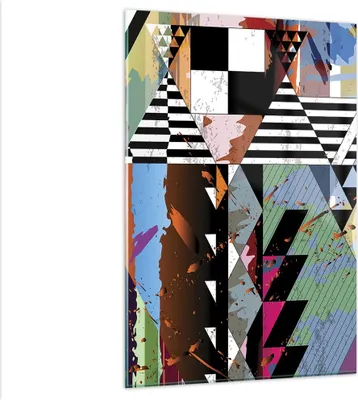 Produktbild von Bilder auf glas - Einteilig - Abstraktion modern - 80x120cm - Glasbilder - Wandbilder - Bilder - zum Aufhängen bereit - Wanddekoration aus Glas - Glas Bilder - Wandbild auf Glas - GPA80x120-3636