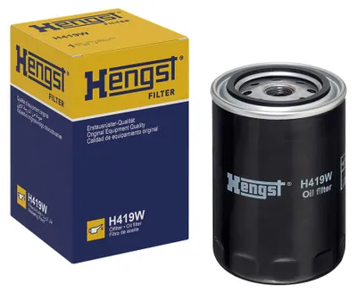 Imagen del producto de Filtro de aceite roscado de 143 mm, marca HENGST FILTER, compatible con, entre otros, vehículos CATERPILLAR