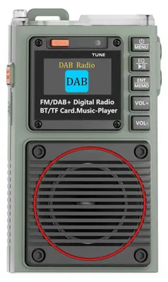 Produktbild von Tragbare DAB- und FM-Radio-App mit Fernbedienung, wiederaufladbarem Digitalradio, Notfallalarm und Taschenlampe, Modell HRD 787DAB+