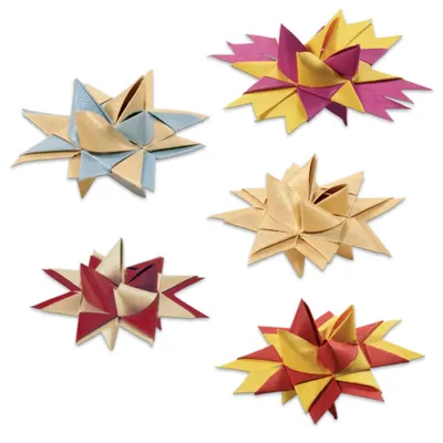 Immagine prodotto di FOLIA 1296 Strisce di carta Folia per stelle Fröbel - 130g/mq, 100 pezzi, colori natalizi assortiti.