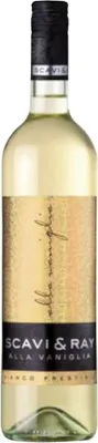 A bottle of Scavi & Ray Alla Vaniglia wine against a white background.
