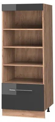 Obrázok produktu pre Kuchynský regál Vicco Fame-Line Antracit vysoký lesk/Dub Goldkraft 60 cm, Model 62232