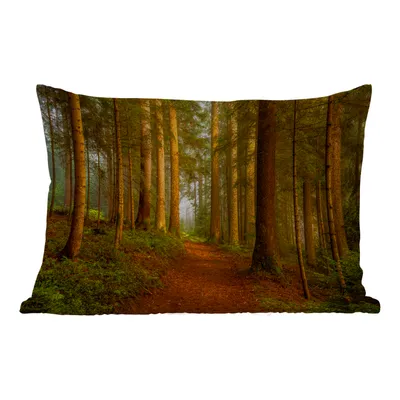 Obrázek produktu pro MuchoWow® Vnější polštář - Les - Příroda - Stromy - Krajina - Listy -50x30 cm- Odolnost proti povětrnostním vlivům - polštář do obývacího pokoje