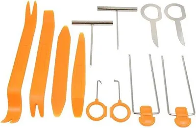 Produktbild von Autowerkzeug-Set 12-teilig, Türverkleidung entfernen, schwarz