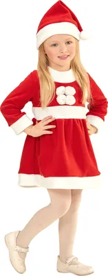 Image de BABY HOMME DE NOËL POUR FILLE (robe, bonnet) T. 80