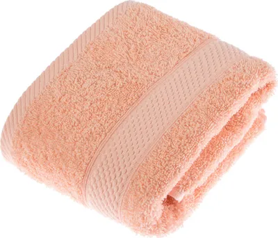Produktbild von HOMESCAPES Frottee Handtuch 100% Baumwolle 50x90cm – pfirsich orange