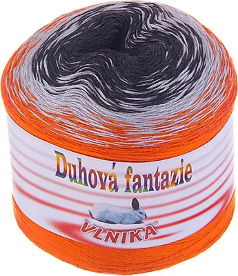 200g Strickgarn Duhová fantazie Halloween