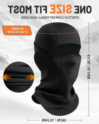Doppelte Atemöffnungen Balaclava für den Winter, Fleece Gesichtsmasker für Skifahren und Outdoor-Aktivitäten, warm und bequem