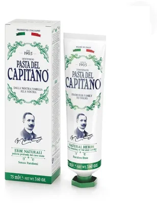 Immagine prodotto di Dentifricio alle erbe naturali 75 - Pasta del Capitano