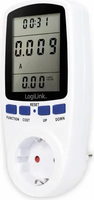 Zdjęcie produktu dla LogiLink EM0003, Prąd przemienny, 16 A, 0,000 - 9999 Hz, 3680 W, 3,6 V, 5 - 40 °C