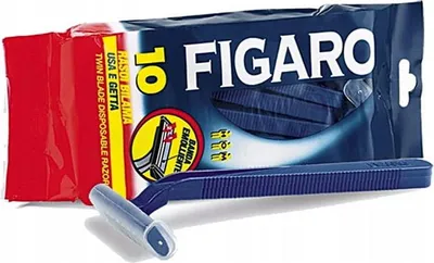 Zdjęcie produktu dla FIGARO dwuostrzowe maszynki do golenia 10 sztuk