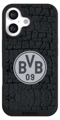 Produktbild von NIVOCASE Handyhülle für Apple iPhone 16  Hülle NIVOpure Case Schwarz BVB Borussia Dortmund Trikot